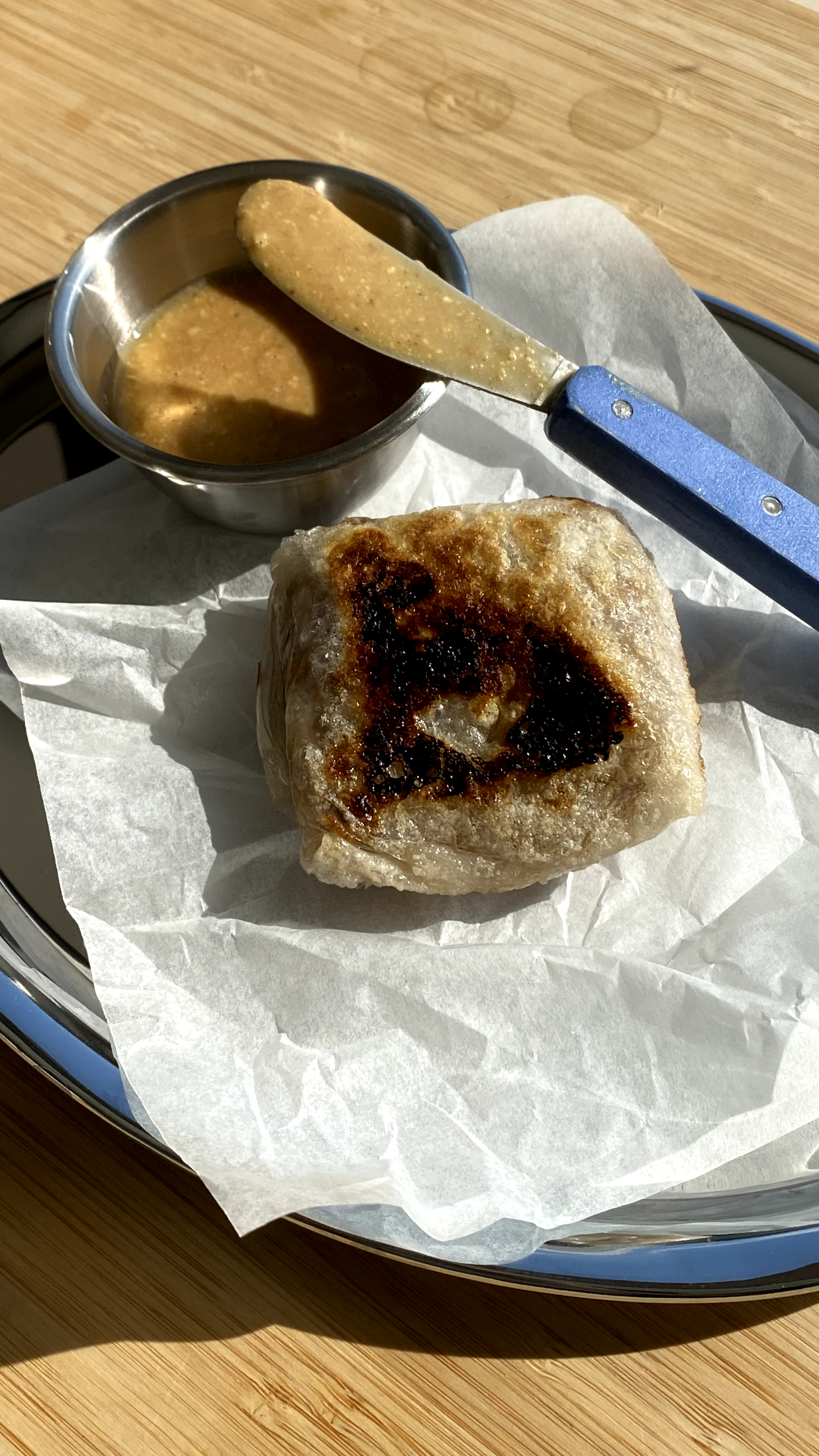 Rice paper dumplings with CRAVERS Hazelnut Butter