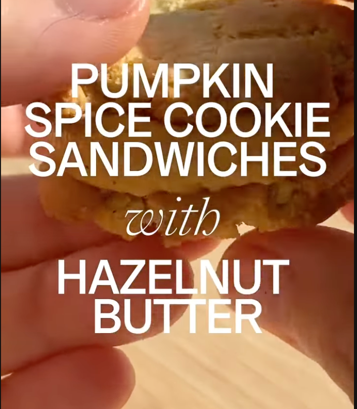 Pumpkin spice cookie sandwiches